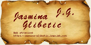 Jasmina Glibetić vizit kartica